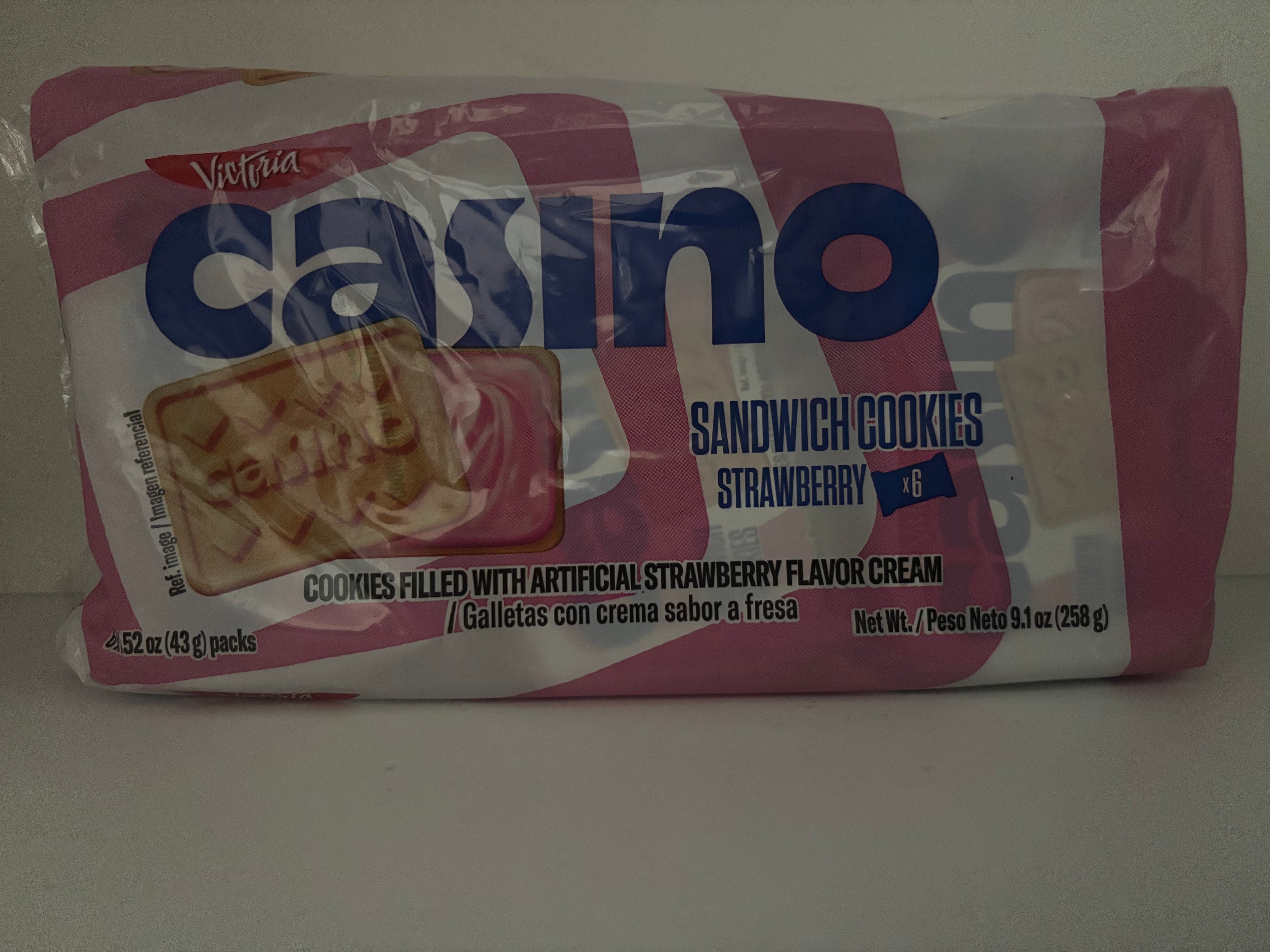 Bonbon Casino strawberry & Chocolate Cookies (Pack of 6)